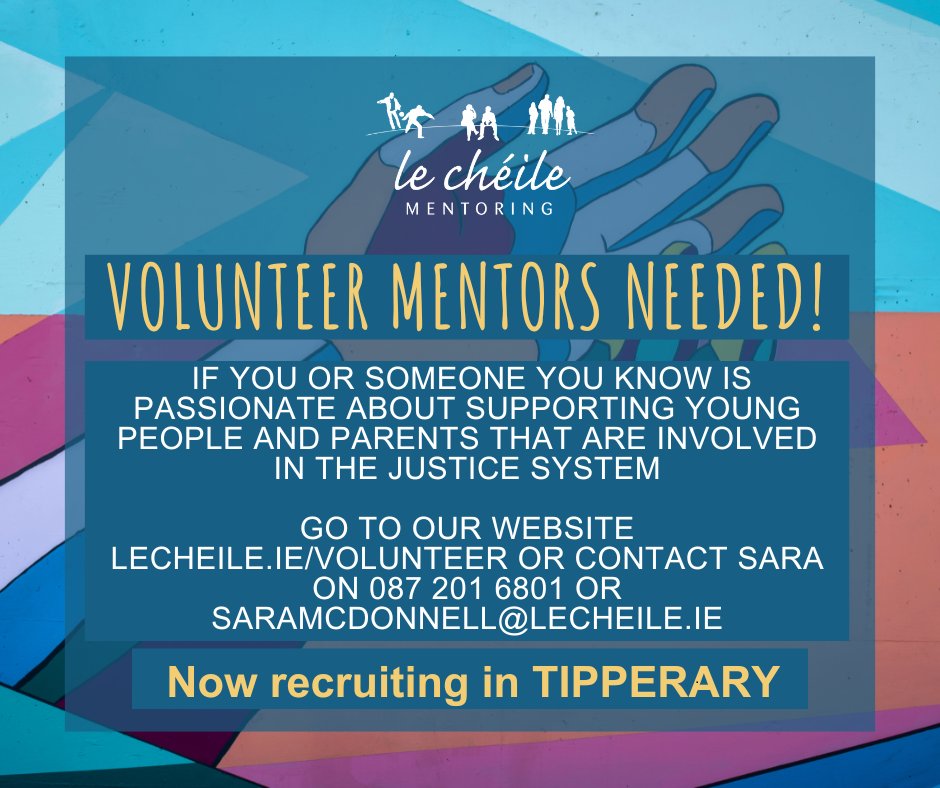 Do you or someone you know have a passion to make a difference? We are encouraging applications from males due to our current high number of female volunteers in our South East team. To apply click lecheile.ie/volunteer or contact Sara at saramcdonnell@lecheile.ie Thanks