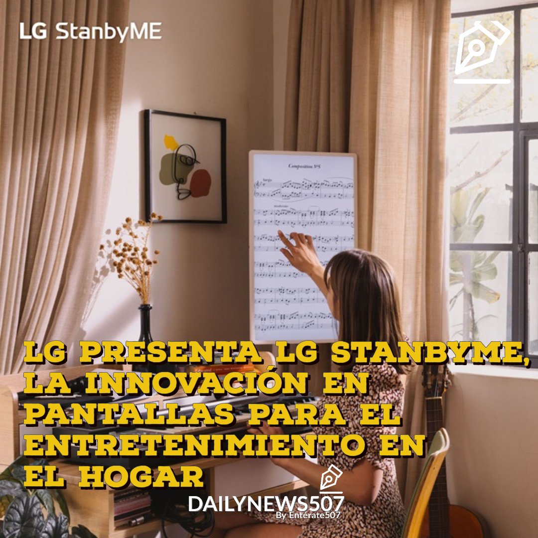LG presenta LG StanbyME, la innovación en pantallas para el entretenimiento en el hogar dailynews507.com/index.php/2024…
.
@LGCentroAmerica #LG #DNews507 #DailyNewsPanamá #NoticiasPanamá