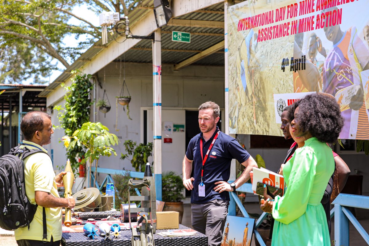 unrsce's tweet image. April 4th is the International Day for Mine Awareness and Assistance in Mine Action!
Today,the @UNMAS  MTT organized a static display of inert materials in the UN Entebbe Campus to enlighten UN personnel on the perils of explosive ordnance.

#MineAction #IMAD2024 #ProtectAndBuild