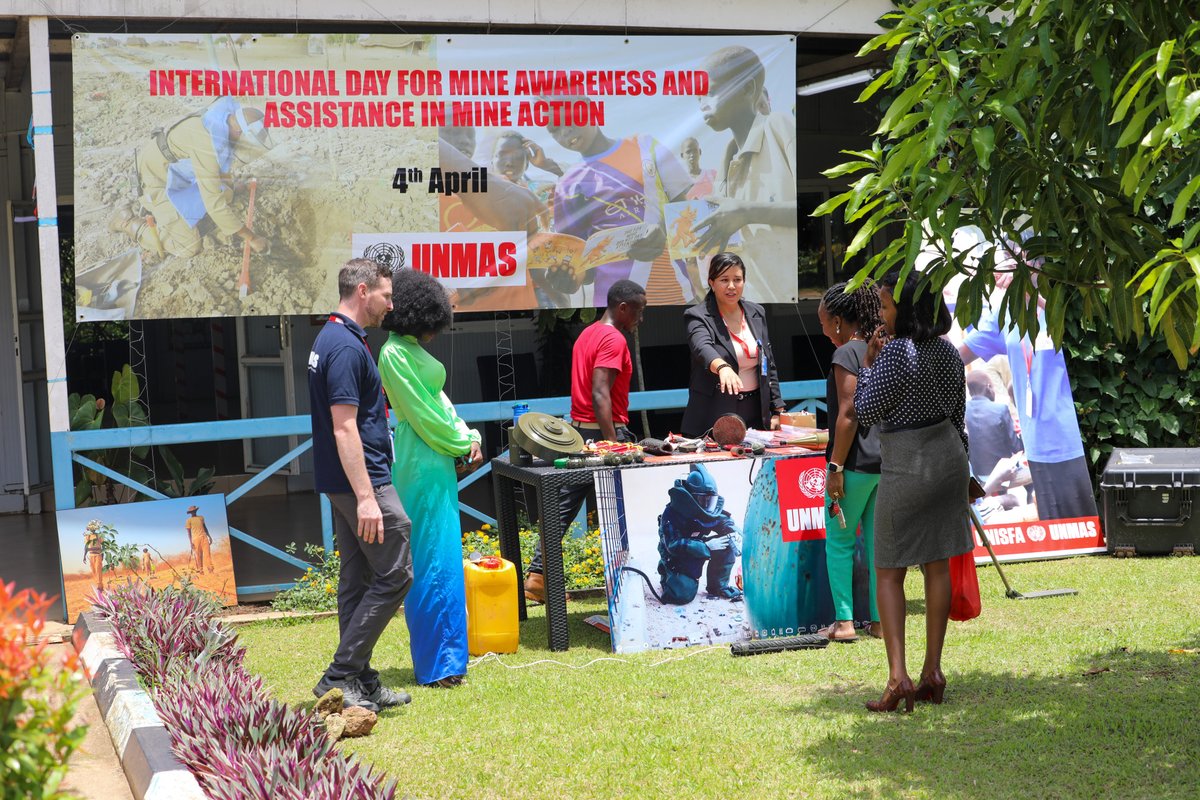 unrsce's tweet image. April 4th is the International Day for Mine Awareness and Assistance in Mine Action!
Today,the @UNMAS  MTT organized a static display of inert materials in the UN Entebbe Campus to enlighten UN personnel on the perils of explosive ordnance.

#MineAction #IMAD2024 #ProtectAndBuild