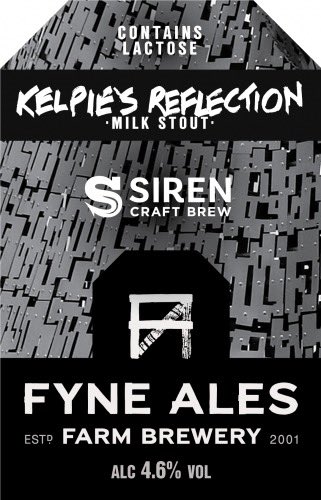 New OTB (Cask) @FyneAles/@SirenCraftBrew Kelpies Reflection - Milk Stout 4.6% abv fyneales.com