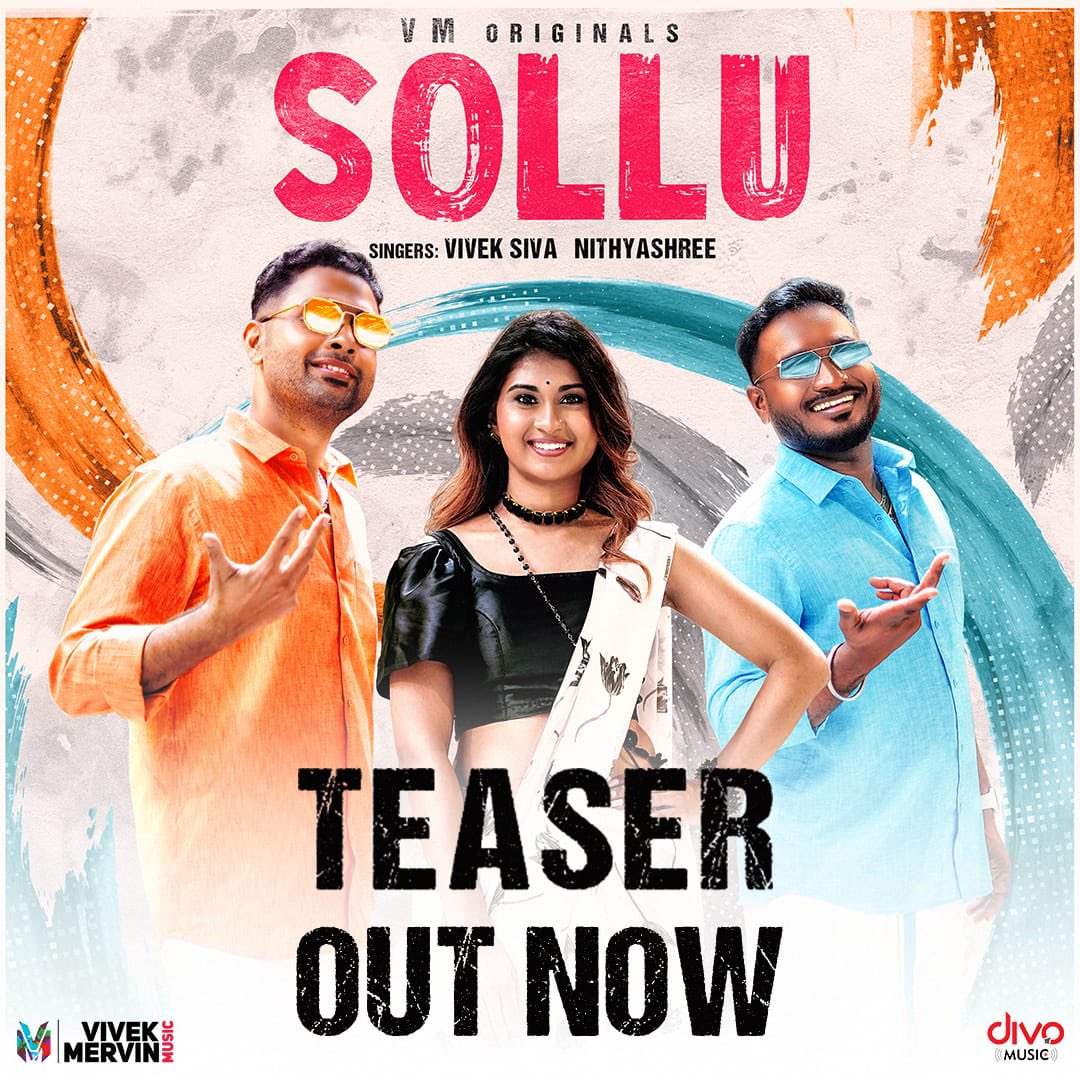 #Sollu - a fun Tamil folk fusion track coming up !! Here is the teaser ; youtu.be/otgNCFWLA08 Full song from April 6th !! #VMORIGINALS @iamviveksiva @divomusicindia