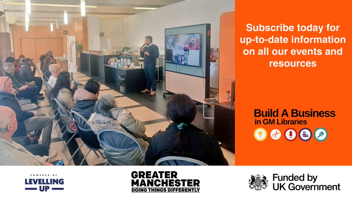 Want to know more about the fantastic resources, support and courses #GreaterManchester libraries have available for #startups & #entrepreneurs? Subscribe today for info on how we support you to build a #SuccessfulBusiness! bit.ly/4ck5r6t @bipcgm @GMLibraries