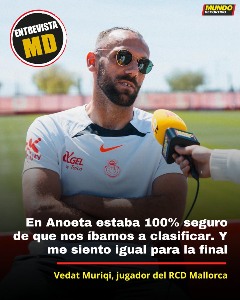 🏴‍☠️ 𝐄𝐍𝐓𝐑𝐄𝐕𝐈𝐒𝐓𝐀 𝐌𝐃 a Vedat Muriqi 🗣️ 'Tengo muchos años de contrato en el Mallorca y quiero seguir hasta el final” 🗣️ 'Me gusto mucho a mí mismo. Tengo una imagen y nunca he pensado en cambiarla” 📲 La entrevista completa de @sergio21escario: shorturl.at/sCGLU