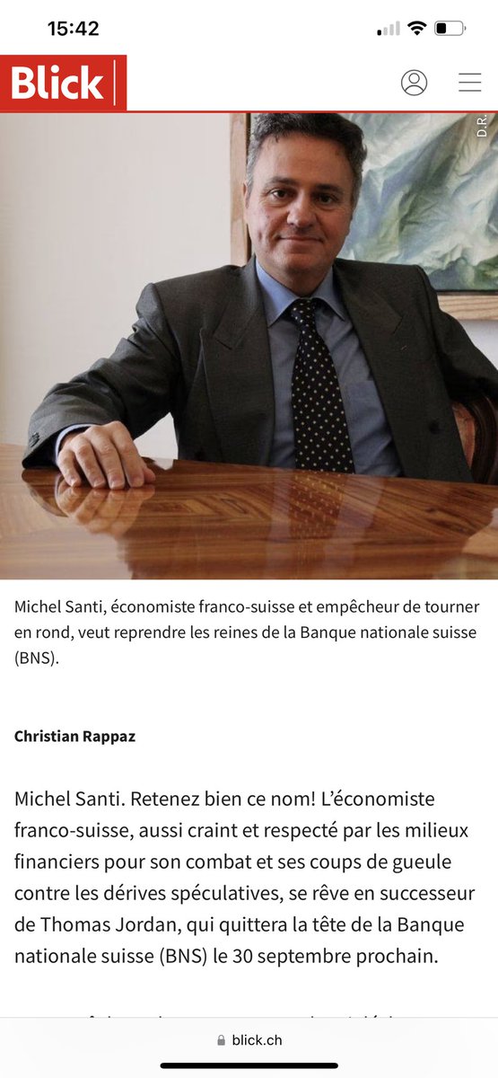 Lisez donc le profil d’un candidat à la BNS (banque central en Suisse)…….