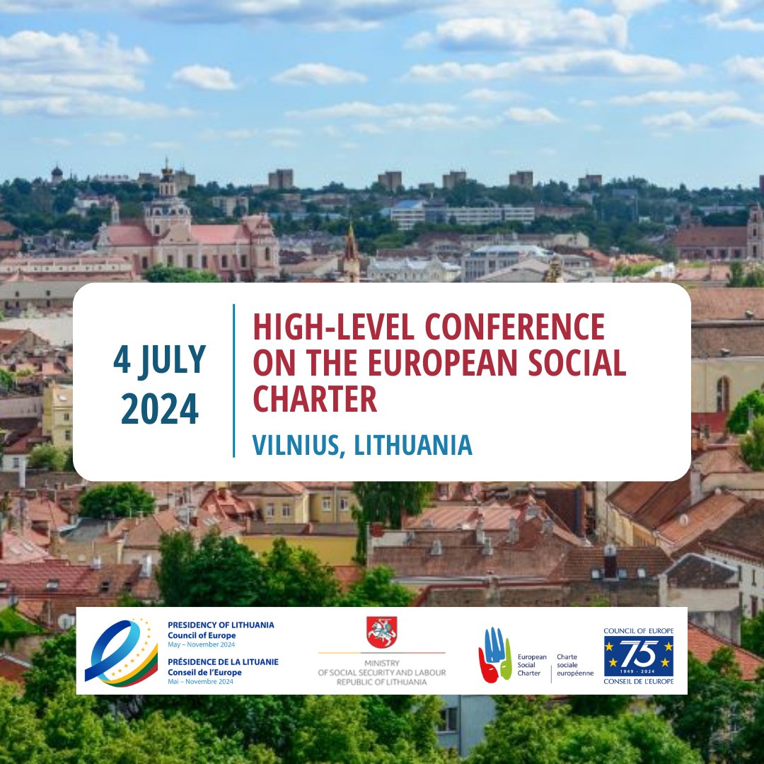 🆕Visit the website of our upcoming high level conference on #EuropeanSocialCharter. Information will be regularily updated. Stay tuned👇
go.coe.int/onbPI
#SocialRights are #HumanRights