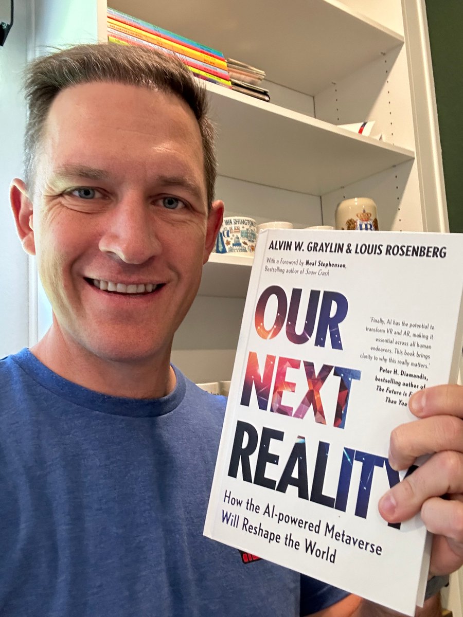 Thank you to my good friend @AGraylin for a copy of his new book Our Next Reality. Alvin is one of the leading experts in the world on AI and the Metaverse and his insights into these industries are unparalleled! I also interviewed Alvin in person earlier this year at the…