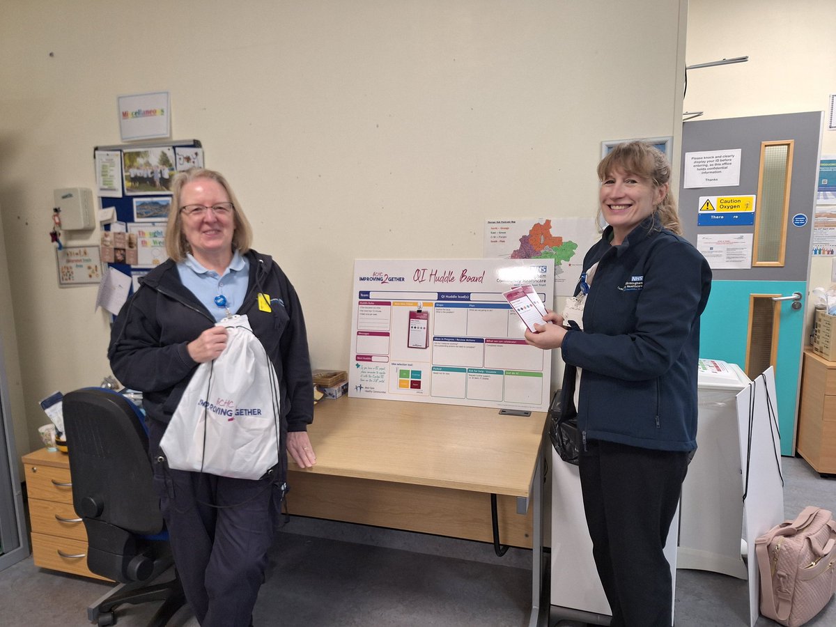 Medicines Management, Domestics/Housekeeping (WMRC & WHH) and Wheelchsir services teams are the latest teams to receive their QI Huddle boards and join the growing QI Huddle family. Can't wait to see all your new quality improvements. @bhamcommunity @violah31 @Debrob701