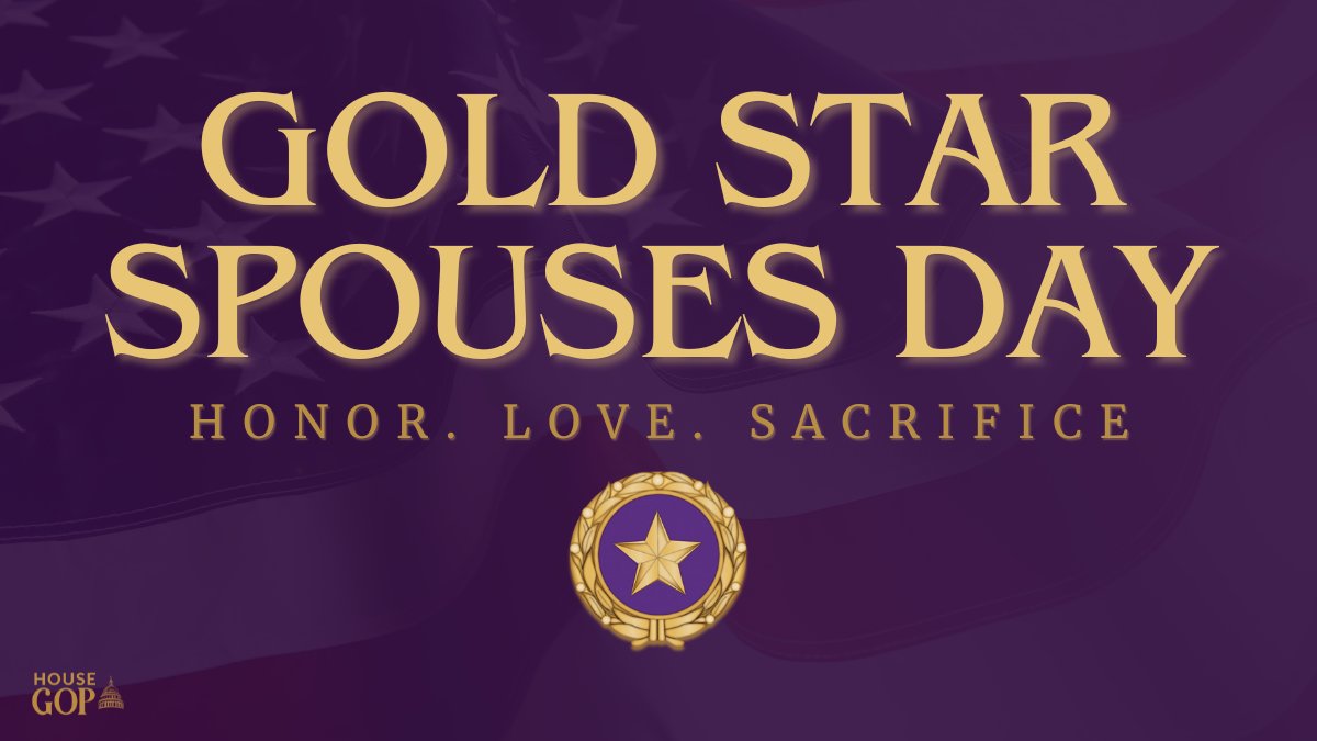 Today on Gold Star Spouses Day, we honor the brave men and women who have lost a spouse serving our nation. We express our deepest gratitude for their sacrifices, strength, and resilience. 🇺🇸