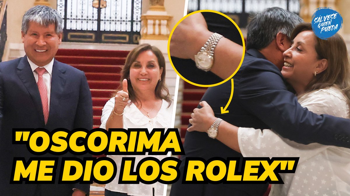 #Rolexgate. Demasiadas coincidencias. Oscorima compró un Rolex el mismo día del cumpleaños de Dina y en la tarde visitó Palacio. Lo mismo pasó con una pulsera que compró en la Casa Banchero. Y se revela quién le entregó dos Rolex al gobernador del Cusco. 🔗youtu.be/OX94zZgmW_Y