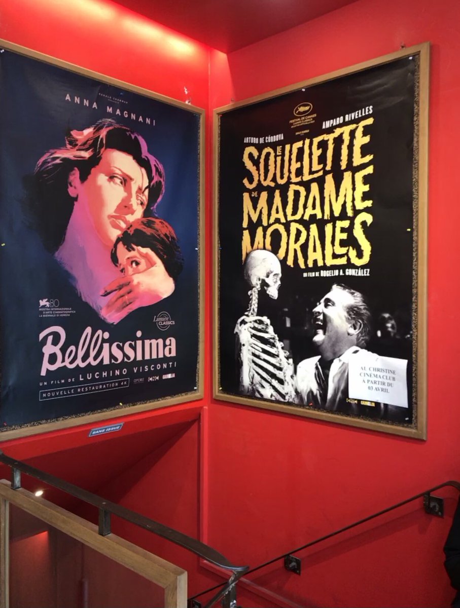 Had an incredible time w THE SKELETON OF MRS MORALES, a darkly funny tale about a controlling & fanatic wife, & the kind husband she pushes to the limit, played by the suave Arturo de Córdova. Playing at the Christine @ParisCinemaClub every day rn! A joyous return to Paris ☠️🌹