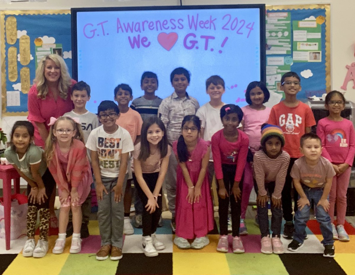 HughesGT100's tweet image. If you’re looking for a place that supports Gifted Learners, @hugheselem IS IT! Celebrating GT Awareness Week this week, but supporting GT Services all year round! We are so grateful! @TXGifted @GiftedMindsPros @GTProsperISD #whyGT #TAGT @EmilyDoramus @MrsRoberdsEDU