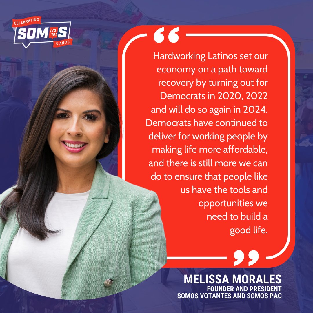 BREAKING: Somos Votantes and Somos PAC have announced a historic $57 MILLION commitment to reach Latino voters in 2024. READ our founder and President @Melissa_In_DC's full statement: loom.ly/eVw6emg