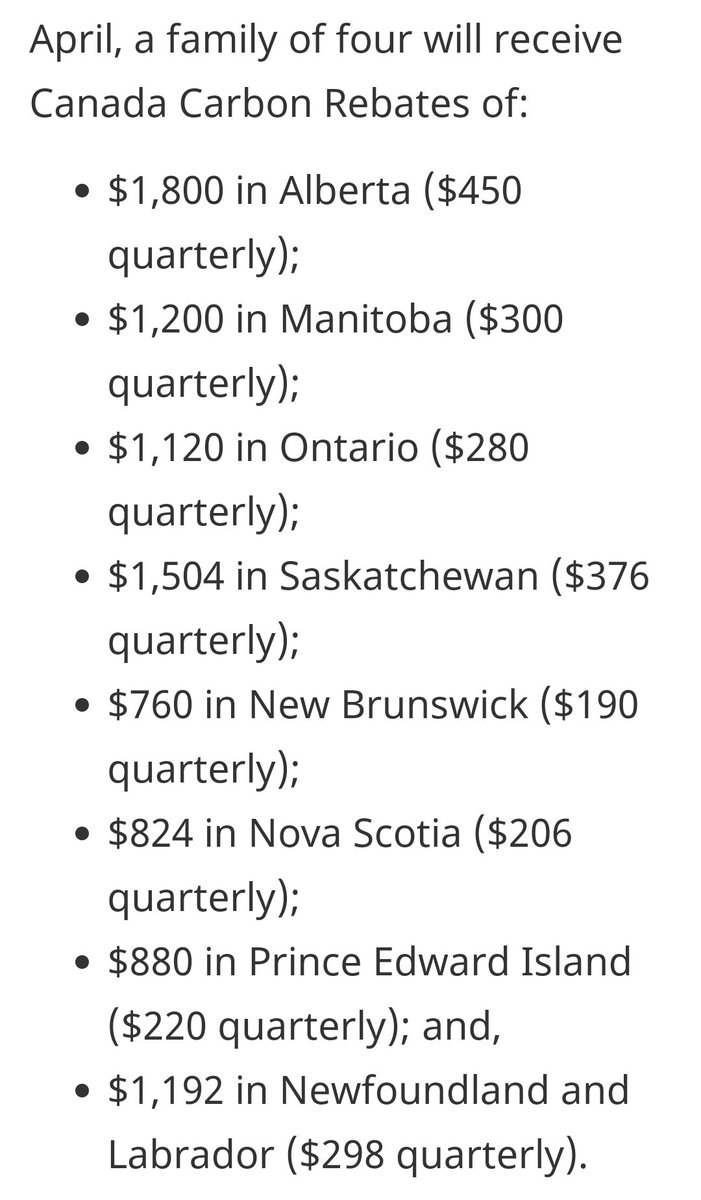 ElkeBabiuk's tweet photo. #ZipTheLip Conservatives would like you to forget that most #CarbonRebates are higher than what Canadians pay in #CarbonTax &amp; that #ClimateAction - #PollutionPricing - isn't to blame for food affordability issues in 🇨🇦. The #ClimateCrisis &amp; #Greedflation is.
#cdnpoli #cdnpolitics https://t.co/zH0rnxQMvi