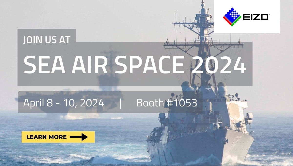 Join EIZO Rugged Solutions next week at Sea Air Space 2024, Booth #1053, to learn how we provide end-to-end solutions for high-performance #embedded computing, #radar processing, and display applications. Click here to learn more: hubs.li/Q02rJM140 #Navy #SAS24 #SOSA