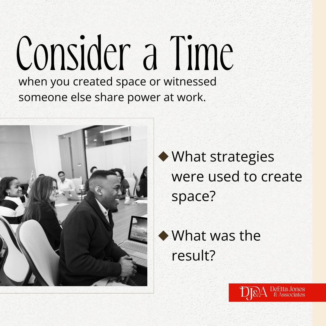 Creating space is about leveraging your power so that others can exercise their agency. When people feel heard, valued, and respected, they are more likely to engage authentically, collaborate effectively, and unleash their full potential.