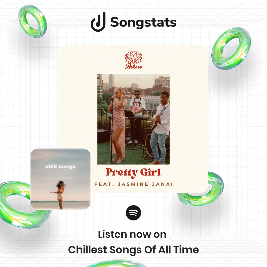 SongstatsApp's tweet photo. @arkose_official Did you know that your track "Pretty Girl" was added to 'Chillest Songs Of All Time' with over 60.2K Followers on Spotify! Congrats! Make sure to check it out on the Songstats App. https://t.co/4iFPoXUt9I