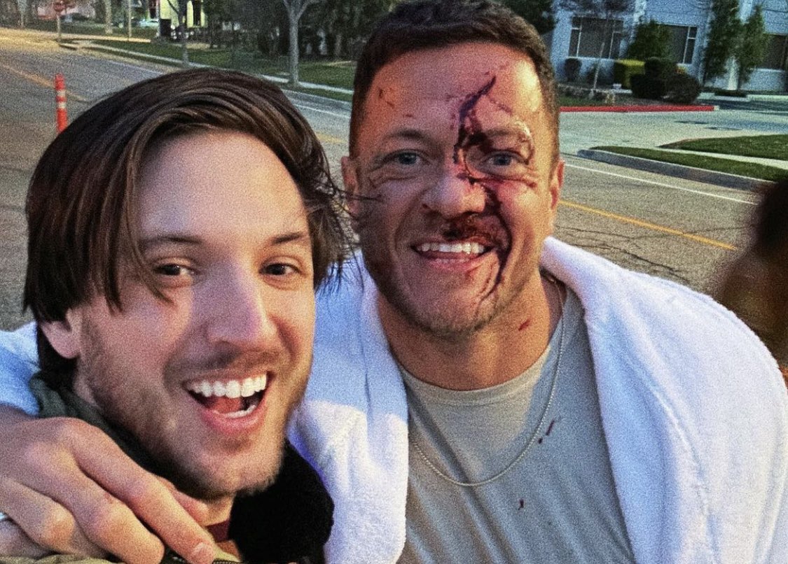 Dan with director Andrew Donoho at the filmset of Eyes Closed… 😉

Shared by the director on IG