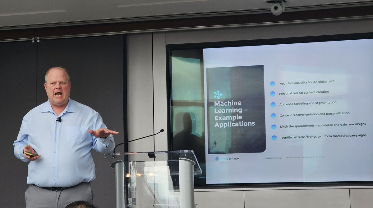 "Measure success thru data driver value creation, growth acceleration, talent acquisition, digital transformation, employee empowerment"
That's Matt Domo CEO of FifthVantage at today's <a href="/The_MACMA/">Media, Audience & Content Marketing Association</a> conf in NYC.
<a href="/cbsiservices/">cbsi Services</a>