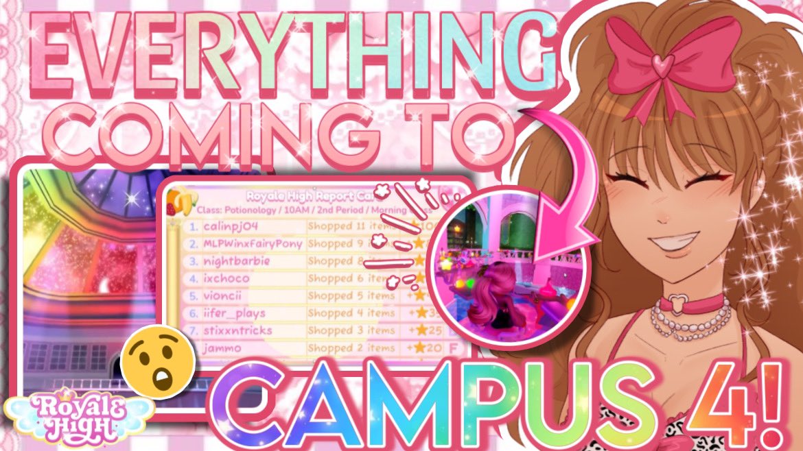 enchanteddizzy's tweet photo. 🌷 retweets are appreciated 🌷
⭐️ want to know everything coming to campus 4? ⭐️

i’ve made a video! 😊💕 
⬇️ down below <3

#royalehigh 🌈 https://t.co/KC5STEipRO