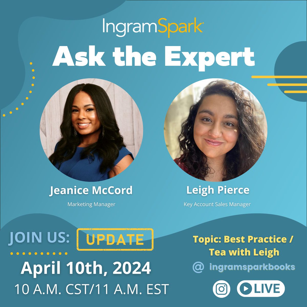 🗣️NEW DATE! Join us on Wed., April 10th, at 10 A.M. CST for the 3RD episode of ASK THE EXPERT! ✨We're also giving away free gifts! You don't want to miss this! 📆Mark your calendar for April 10th, 2024 @ 10 A.M. ✨Can't watch? We'll upload the video to IG reels afterward!