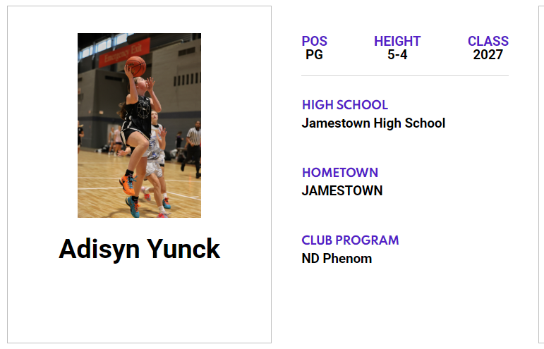 ND-2027 PG Adisyn Yunck (@Adisyn05) has a 𝙈𝙖𝙭𝙍𝙚𝙘𝙧𝙪𝙞𝙩 𝙋𝙡𝙖𝙮𝙚𝙧 𝙋𝙧𝙤𝙛𝙞𝙡𝙚 on our website! Check out her profile! 👇 jrallstar.com/maxrecruit/max… Get yours today! 👉 jrallstar.com/maxrecruit