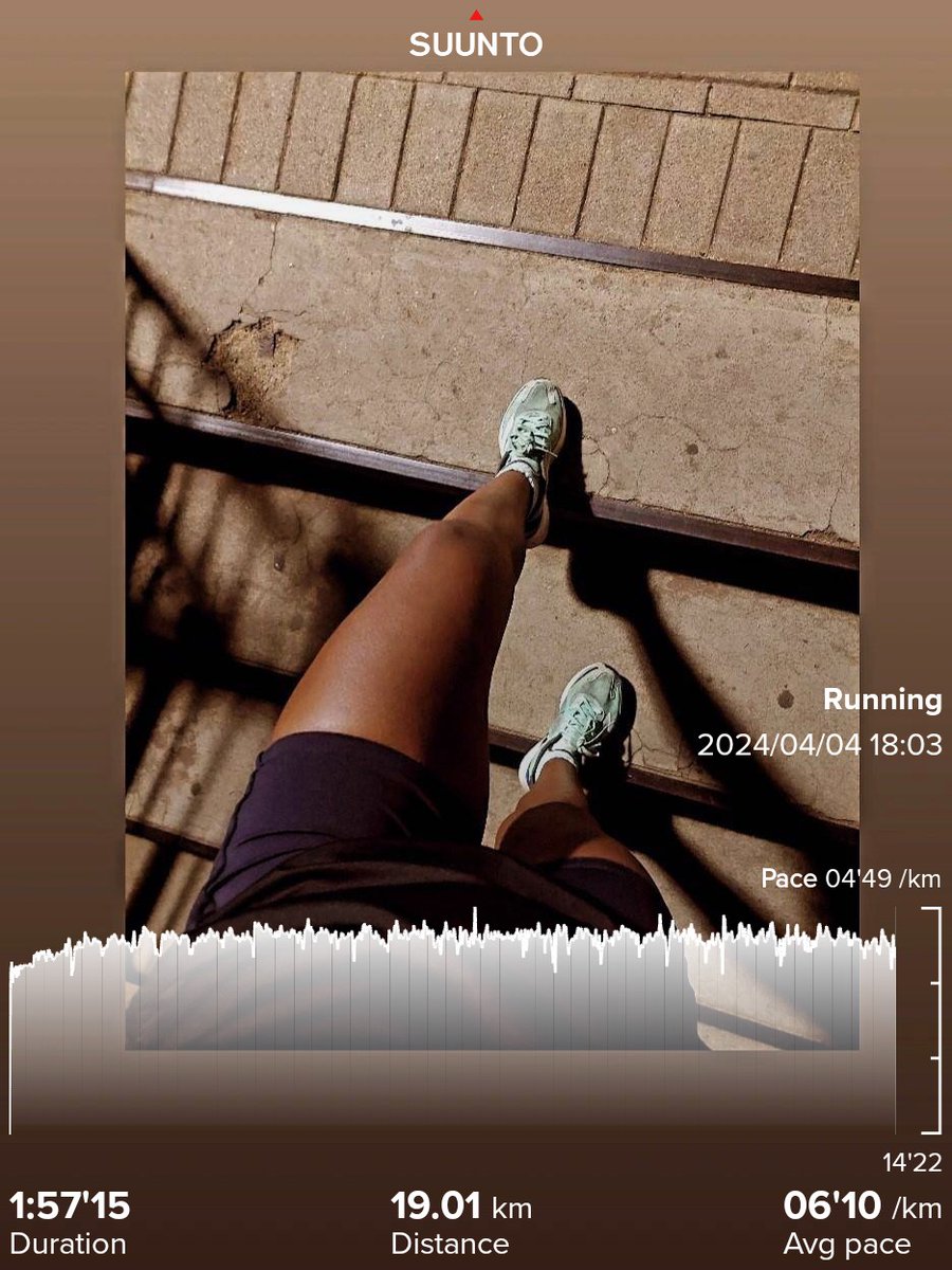 Thursday run day 😊 19 km run ✔️ #RunningWithTumiSole #Fetchyourbody2024