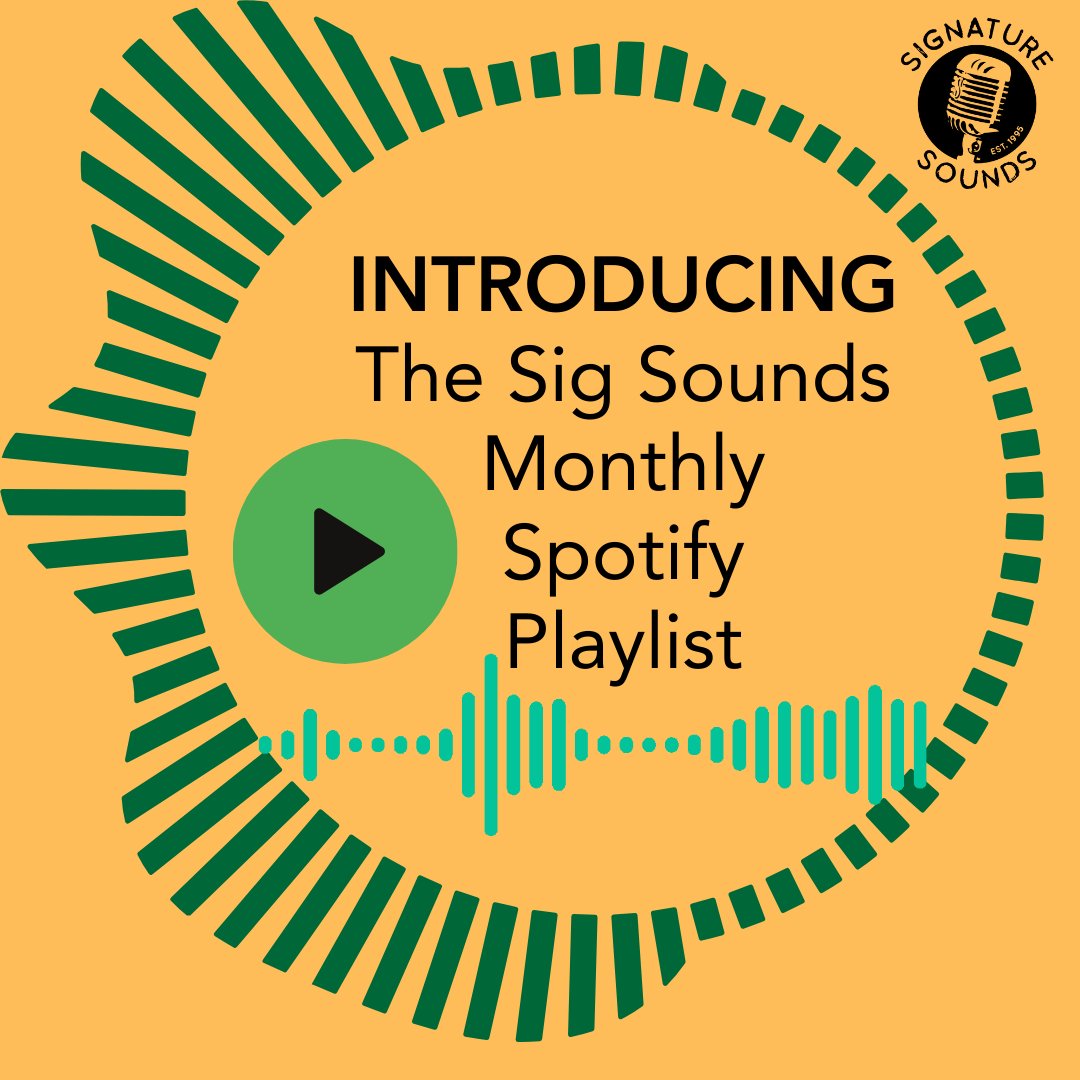 Introducing our monthly playlist!🌟 This is your new go-to for fresh tunes, spotlighting the latest releases from Signature Sounds, #newmusic from old friends and other stuff we love. Check it out & follow along here: open.spotify.com/playlist/5dC2J…