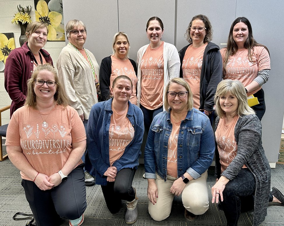 Yesterday, Mid-Prairie Middle School staff celebrated neurodiversity! #mphawks