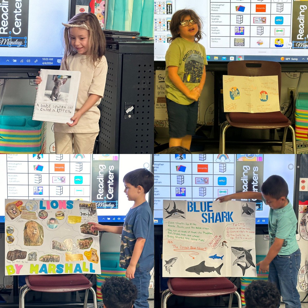 It’s my favorite time of the year in kinder. Research projects!! Once again we researched animals and they did GREAT!  I learned so much! #ExpeditionExceLLence #ABSdiscovers