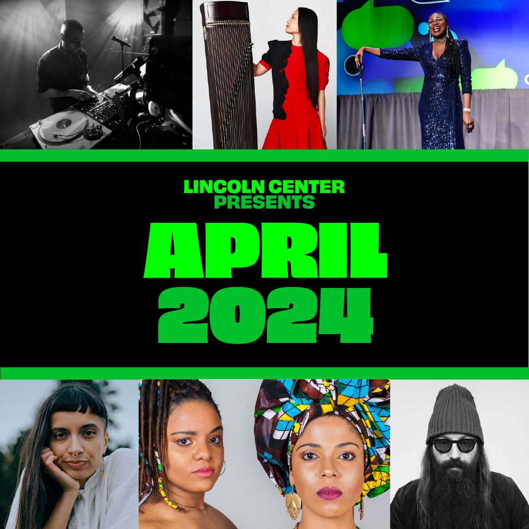 NEW PLAYLIST DROP! 🎧 Get ready for April's #LincolnCenter Presents performances with this new playlist, featuring many of the artists joining us this month - @lachimusic, @jperiodBK, @alyshabrilla, @okanmusica, and more. 🎶 Listen at: spoti.fi/3PQSgQN