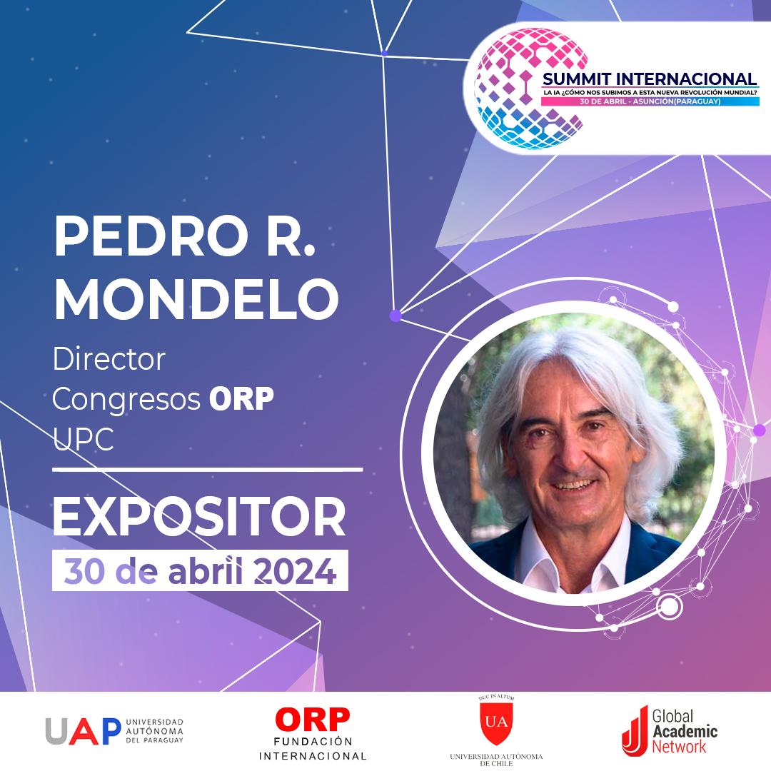 uap_py's tweet photo. ¡Conoce a Pedro R. Mondelo, Director de ORP en la Universitat Politècnica de Catalunya! Amplia experiencia en ingeniería industrial, psicología y gestión empresarial, Pedro será uno de los ponentes destacados en el evento Summit Internacional. este 30 de abril. https://t.co/C4kOtNqxEW