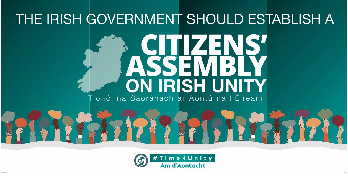 The debate on Irish reunification is growing daily. The Irish government needs to establish a Citizens’ Assembly without further delay. Let the people have their say. #Time4Unity