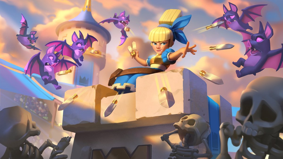 This new @ClashRoyale troop is fierce—Stay sharp! The newest Tower Troop, The Dagger Duchess, is ready to defend your turf. Pro Tip: Guard your towers with the Dagger Duchess and you’ll easily shred pesky swarms. Take that, skeletons!