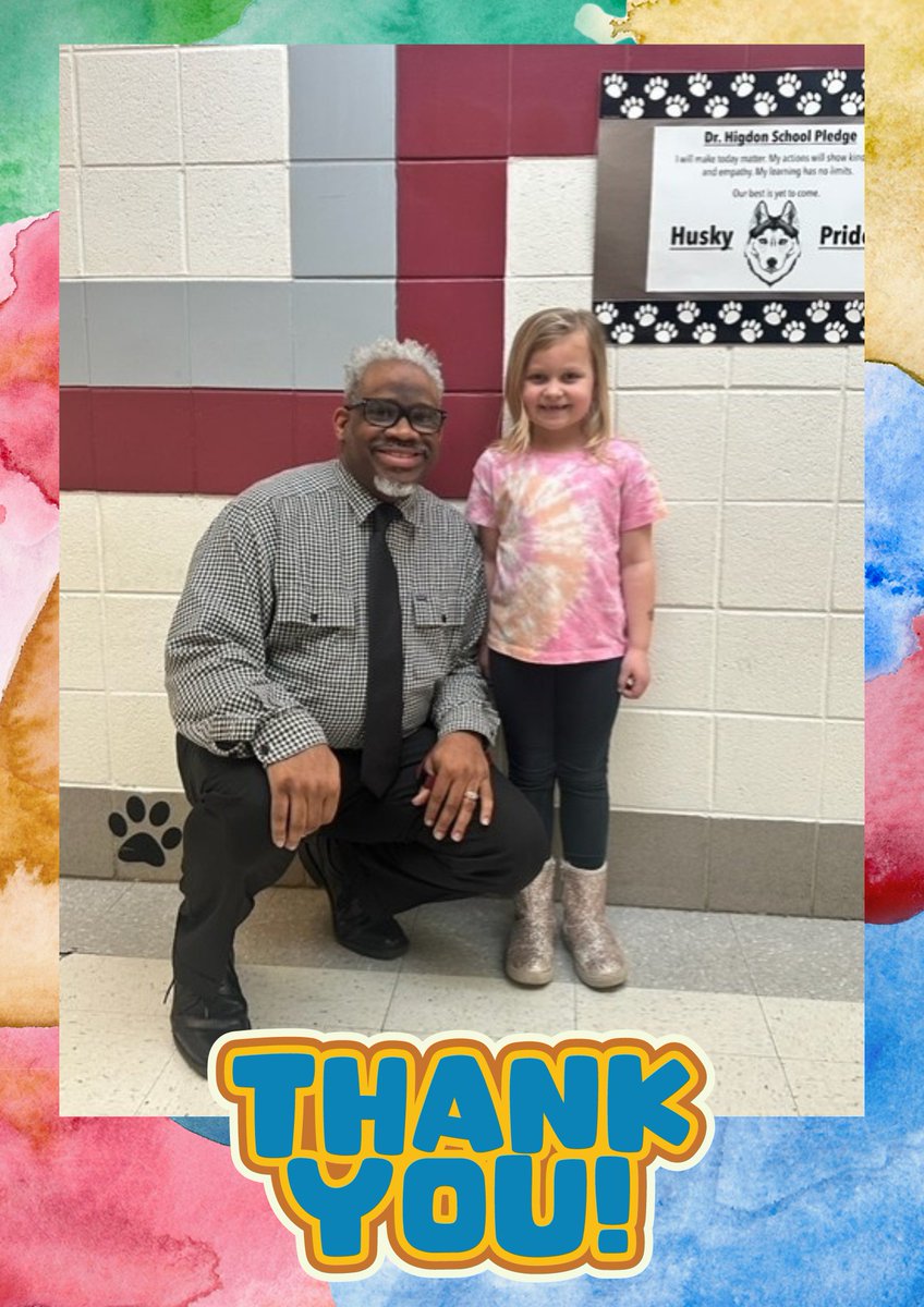 Happy National Assistant Principal's Week! A special shout out to Mr. Hill, our wonderful AP. The staff &amp; students at Dr. Higdon are very thankful for your dedication to our Husky community! 🐾🐾