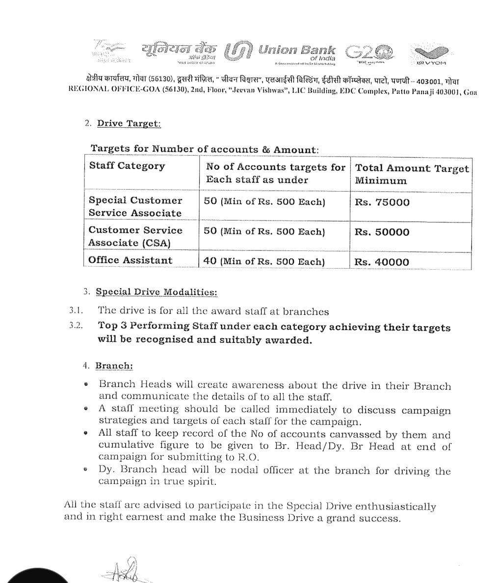 sanskari_bhavna's tweet photo. Targets are coming for award staff 🎯 in the first week of #12thBPS implementation... then think oonce what the scenario might be in the near future.

Settlement clearly says no targets to award staff 🙄 @ChVenkatachalam https://t.co/uyyRPf8kNN