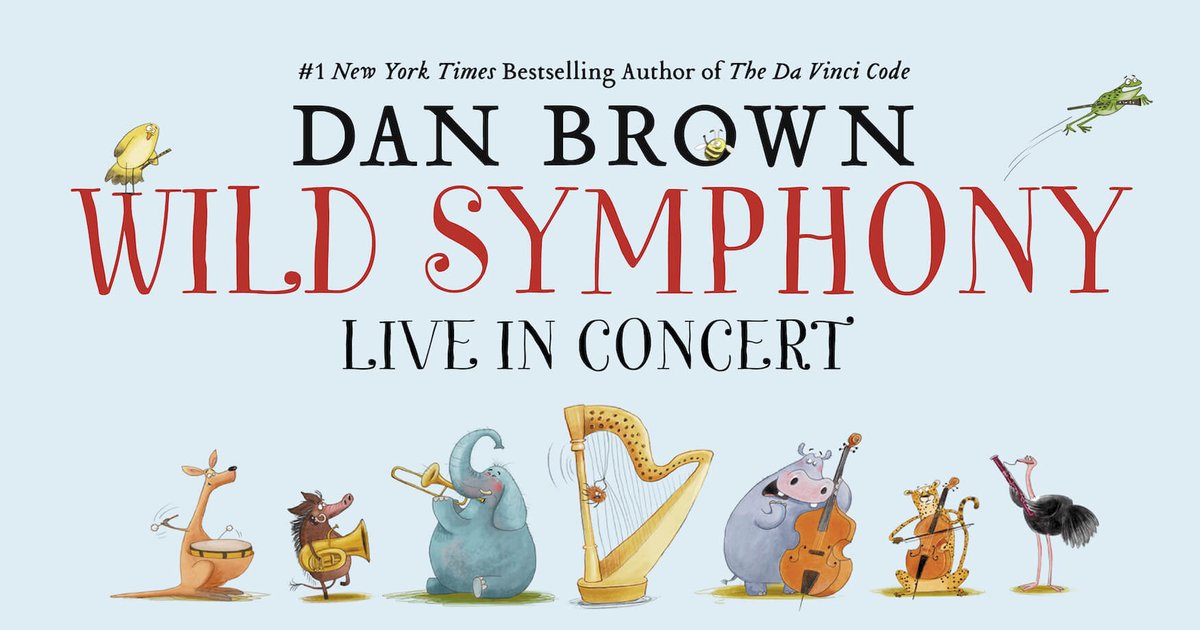 Wild Symphony by @AuthorDanBrown will receive two live performances this weekend, starting on April 6 in New Orleans with @lpomusic before traveling to Dallas for a concert with the @LSWO on April 7. Find tickets to each event here. wildsymphony.com/live/