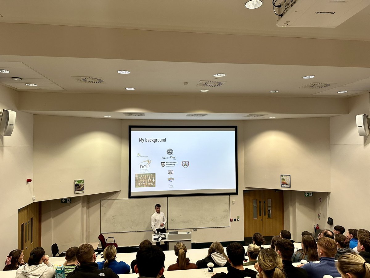 dcu_shhp's tweet image. @power__david up next giving an insight into his experience combining his athletic therapy and S&amp;amp;C qualifications in his roles in elite sport.

#dcushhp