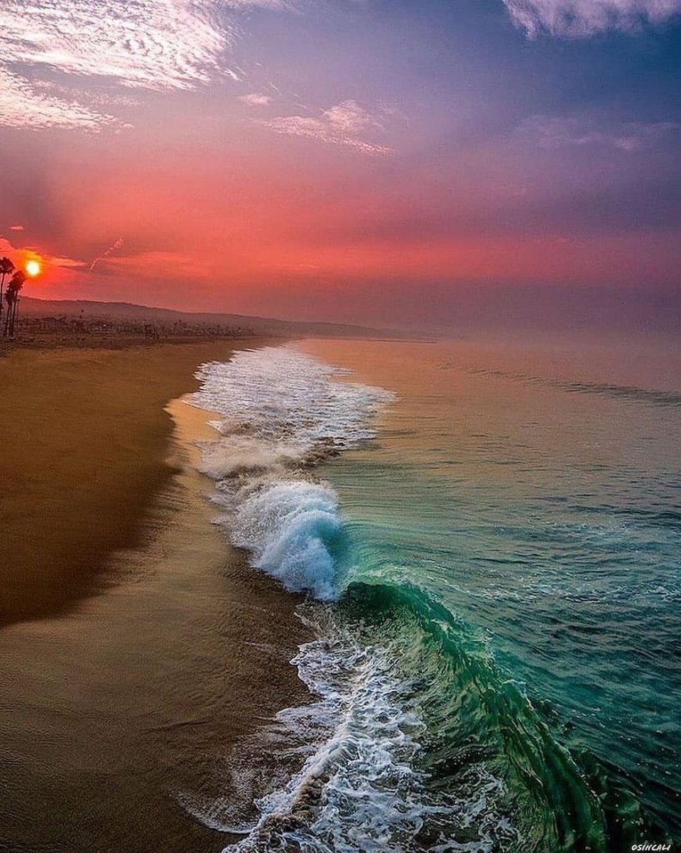 Ocean Sunset in California.