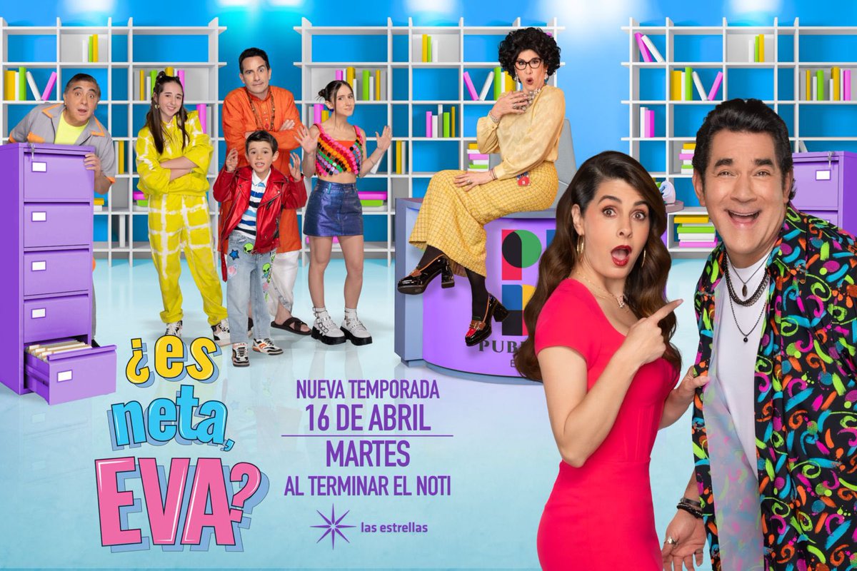 Aparten el martes 16 de abril , 11 pm en @Canal_Estrellas , llaga la nueva temporada de @EsnetaEva con @MayrinVillanew @lalosantamarina @raquelgarzac @pedrosicard @nashla223 @luisjosesevilla y un gran elenco !