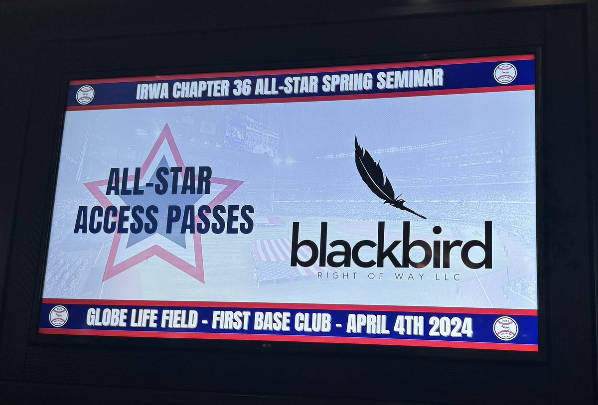 Spending the day at Globe Life Park for the 2024 All-Star Spring Seminar hosted by IRWA Chapter 36.

#blackbirdrow #irwa #gorangers