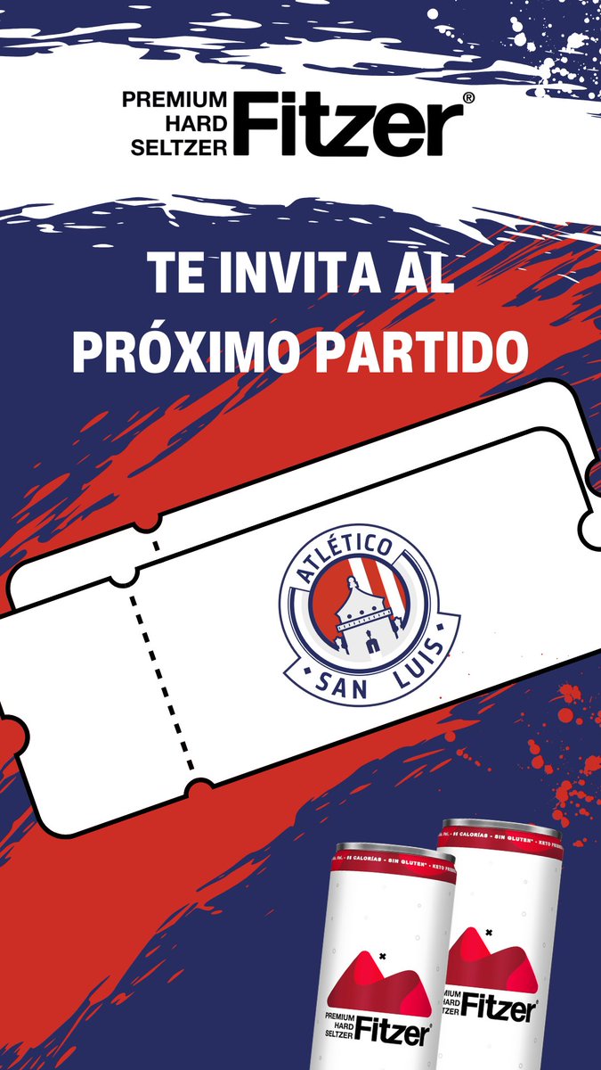 drinkfitzer's tweet photo. GIVEAWAY ADSL @AtletideSanLuis 🔥 Participa para ir al partido del Atleti vs FC Juárez (Domingo 7/Abr a las 18:00 hrs)

Para participar: 
- Sigue nuestra cuenta 
- Dale ❤️ y RT  
- Menciona quién te va a acompa��ar  

Anunciamos ganadores mañana viernes 5/Abr a las 4:00 pm 👀 https://t.co/o16EuZRCYv