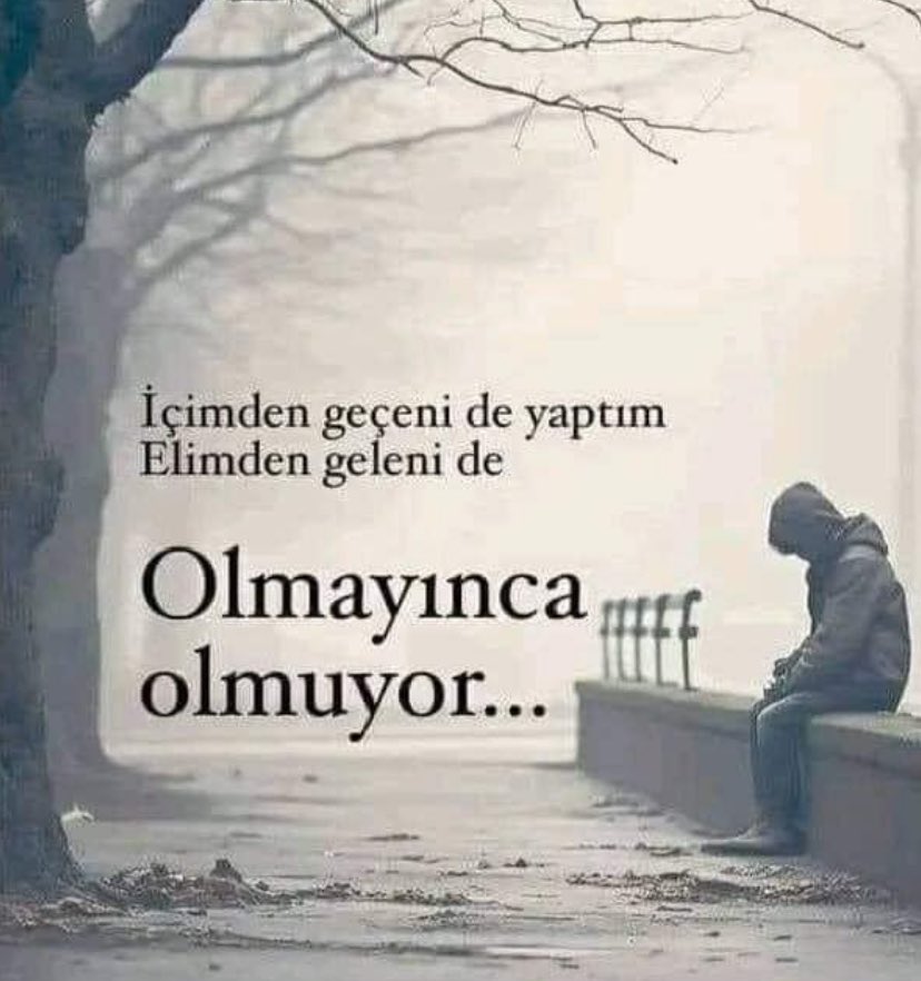 Olmayınca olmuyor…