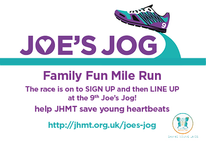 TWO MONTHS TO GO! Join us on the start line for Joe’s Jog #FamilyFunrunMILE 4/06/24, 6.15pm B4 #Rothley10k ONLINE ENTRIES NOW OPEN
 jhmt.org.uk/joes-jog #makeadifference #SADSawareness #savingyoungheartbeats #Leicestershire #Leicester Every Step Counts, EVERY MILE MATTERS 💚💜