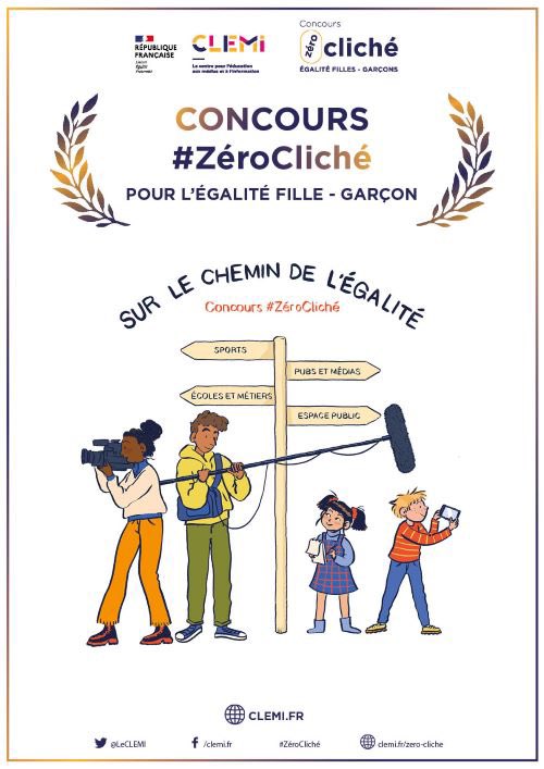 #Concours | 💯%#EAC 📍Participez au concours #ZéroCliché pour l'#ÉgalitéFillesGarçons en engageant les élèves dans une production à dimension artistique en #Interdisciplinarité loin des #Stéréotypes 🗓️ Avant le 12 avril 2024 ! 👉eduscol.education.fr/3523/concours-…