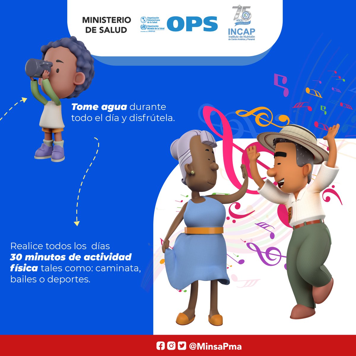 ¡HOY EN PANAMÁ!🇵🇦 Se conmemora el Día Nacional de Prevención y Control de la Obesidad. Te presentamos hábitos de vida saludable para incluir en tu vida diaria.