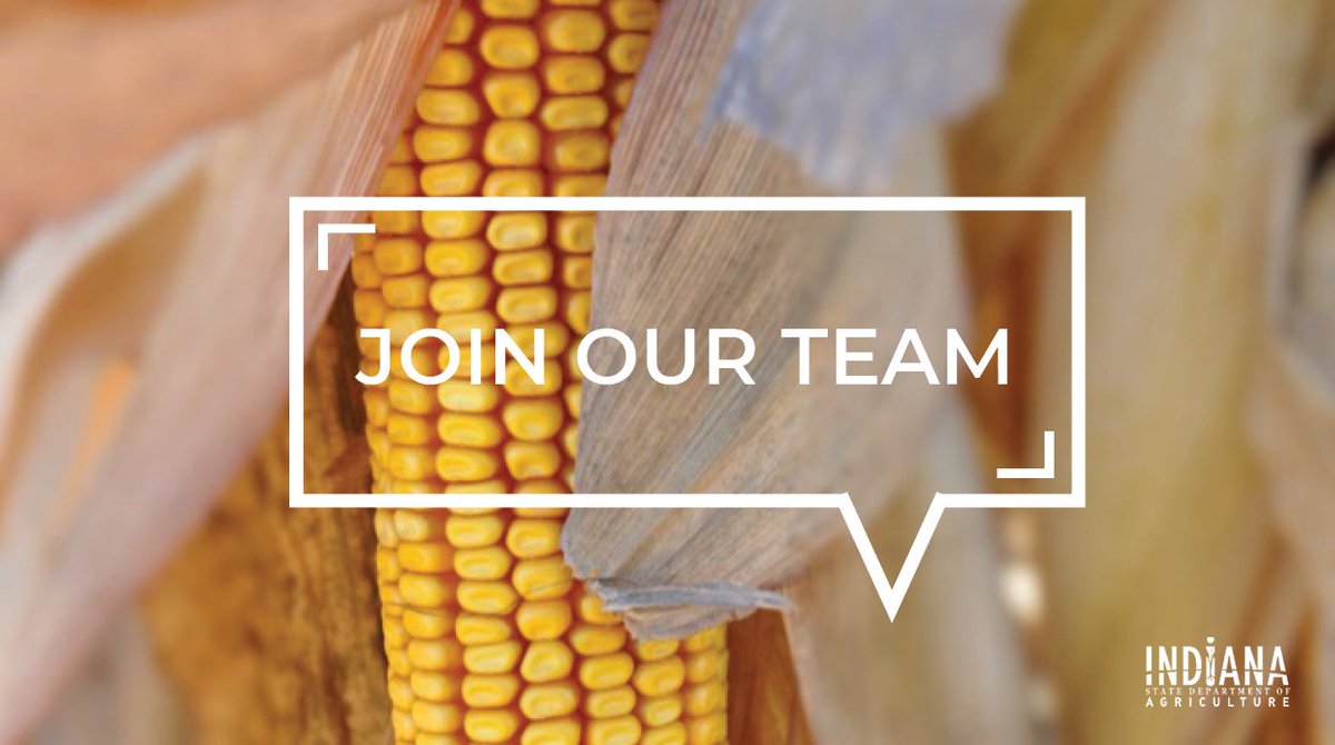 Join our team! The Indiana State Department of Agriculture is hiring for several roles: - Department Coordinator - Food Distribution Manager - Indiana FFA Assistant Director of Leadership Development 🔎 Learn more and apply → in.gov/isda/careers/