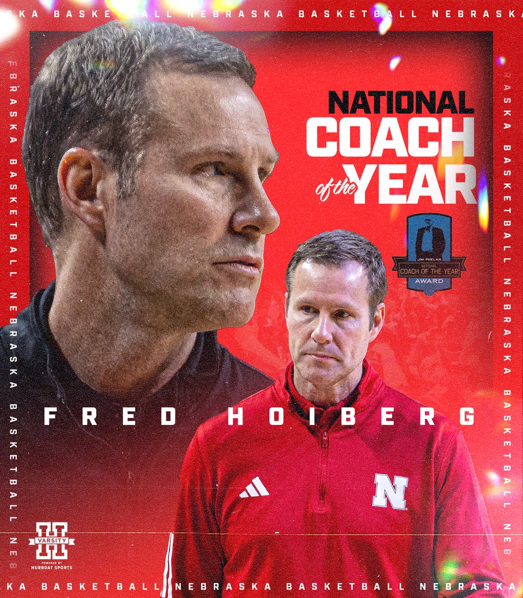 𝐎𝐔𝐑 𝐂𝐎𝐀𝐂𝐇.

Fred Hoiberg is your 2024 Jim Phelan National Coach of the Year.

#GBR | #Nebrasketball
