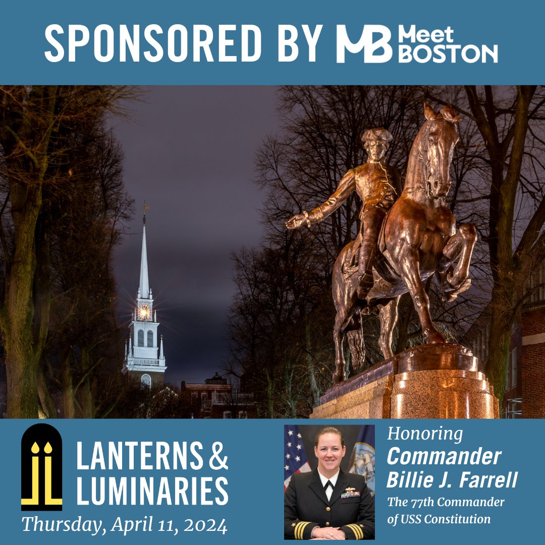 A HUGE thank you to @MeetBostonUSA for their generous sponsorship of Lanterns & Luminaries! Join us on April 11 for a special evening celebrating Paul Revere’s famous “two if by sea” lantern signal! Get your tickets before it’s too late: eventbrite.com/e/lanterns-lum…