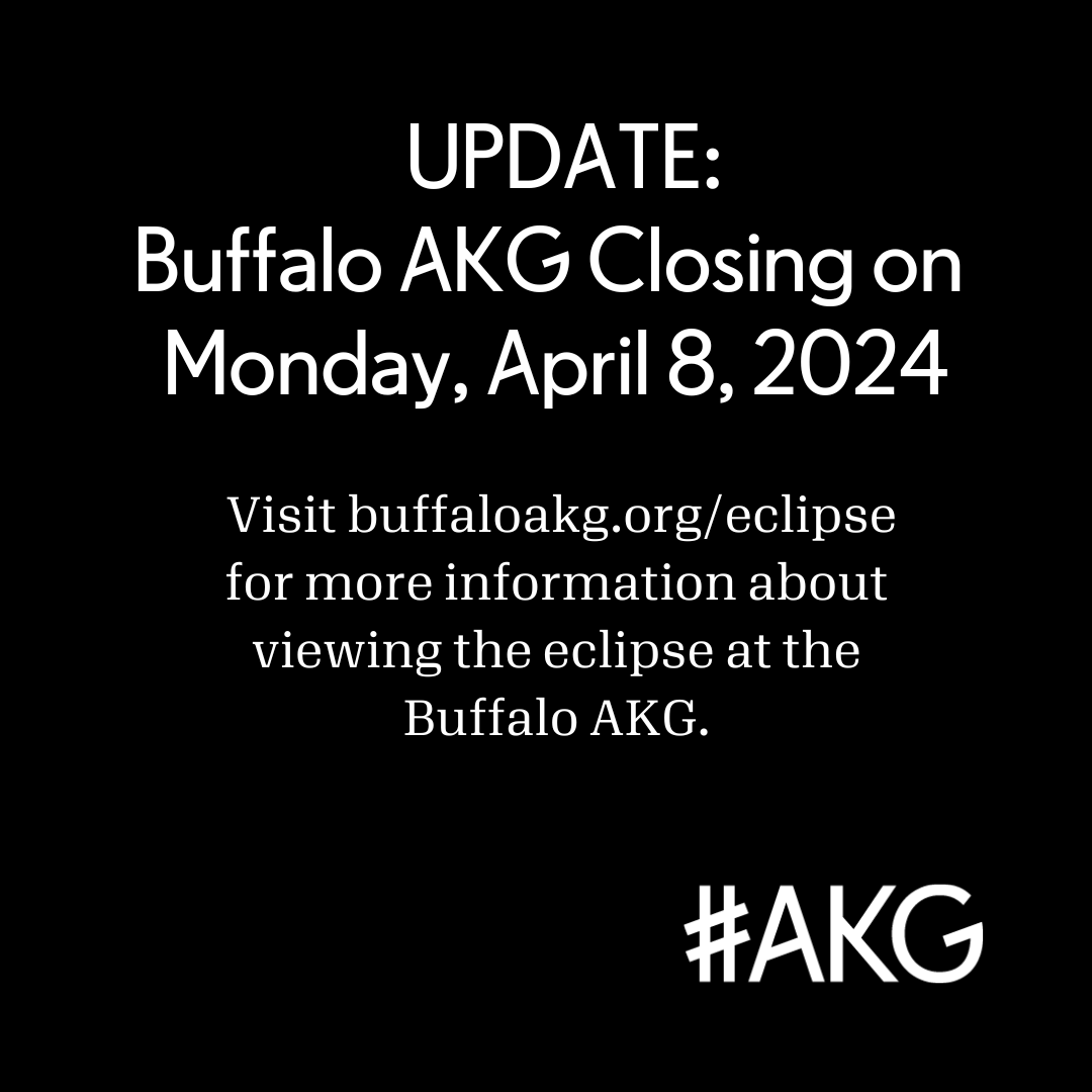 UPDATE: The Buffalo AKG will be closed on Monday, April 8, to allow museum staff to experience the eclipse. Visit buffaloakg.org/eclipse for more information about viewing the eclipse at the museum. #BuffaloAKG